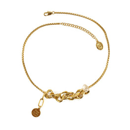 Hip Hop Gold Clavicle Chain Necklace for Women